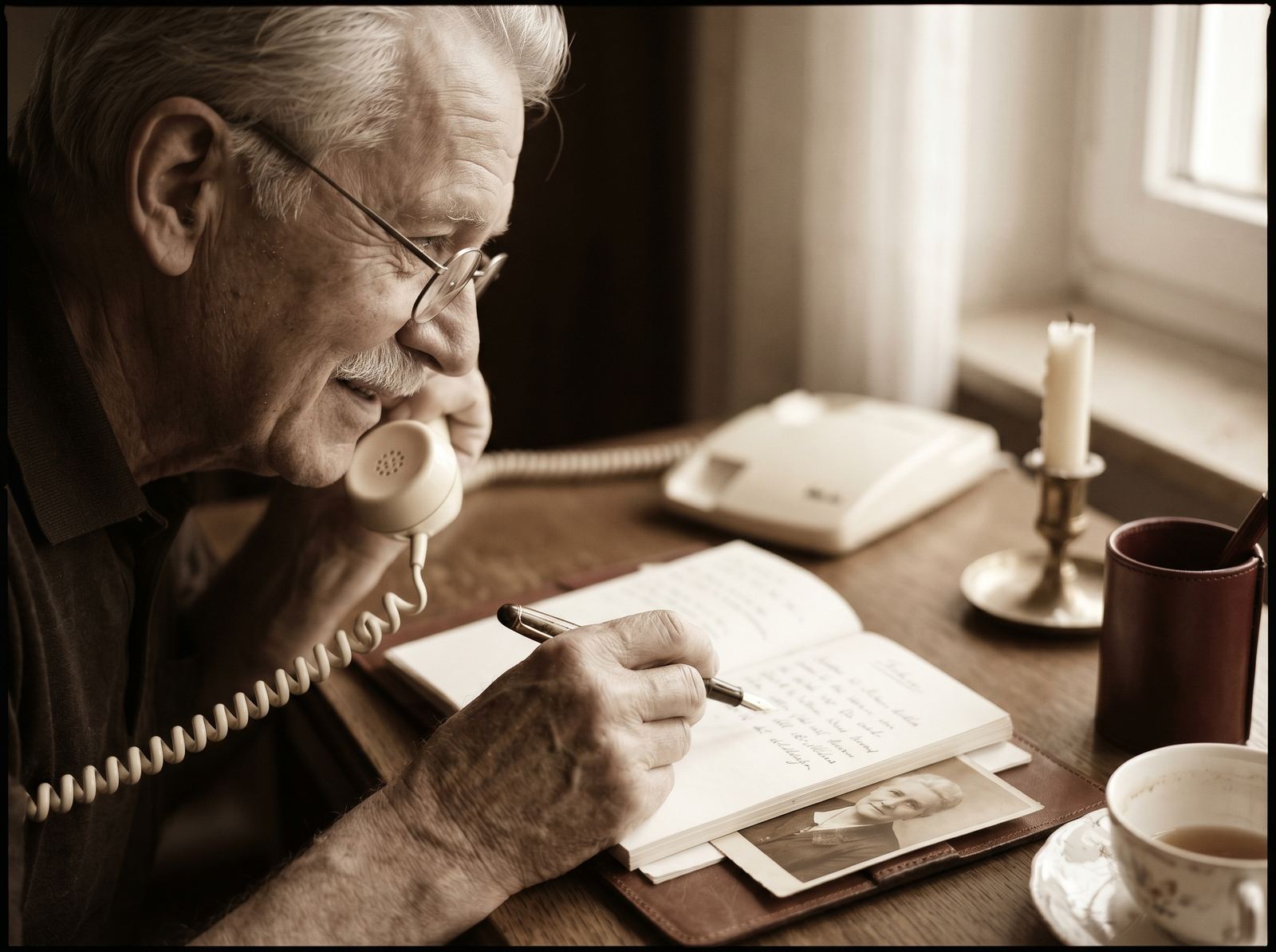 Konrad am Telefon